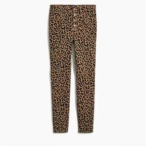 J. Crew Leopard High Rise Skinny Jean